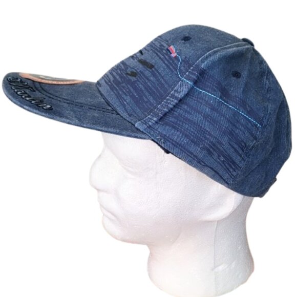 FLYING FISHERMAN Denim Blue Jean Marlin Cap - NWOT Men's OS - Picture 5 of 8